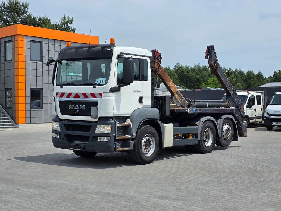 MAN TGS 26.400 MANUAL, EURO 5, DO ZABUDOWY z DE  Bramowiec lub rama do zabudowy , beczka , hak ,wyrotka