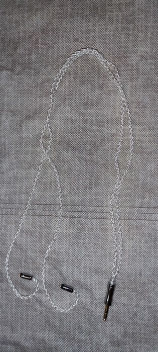 Кабель навушників балансний чисте срібло.