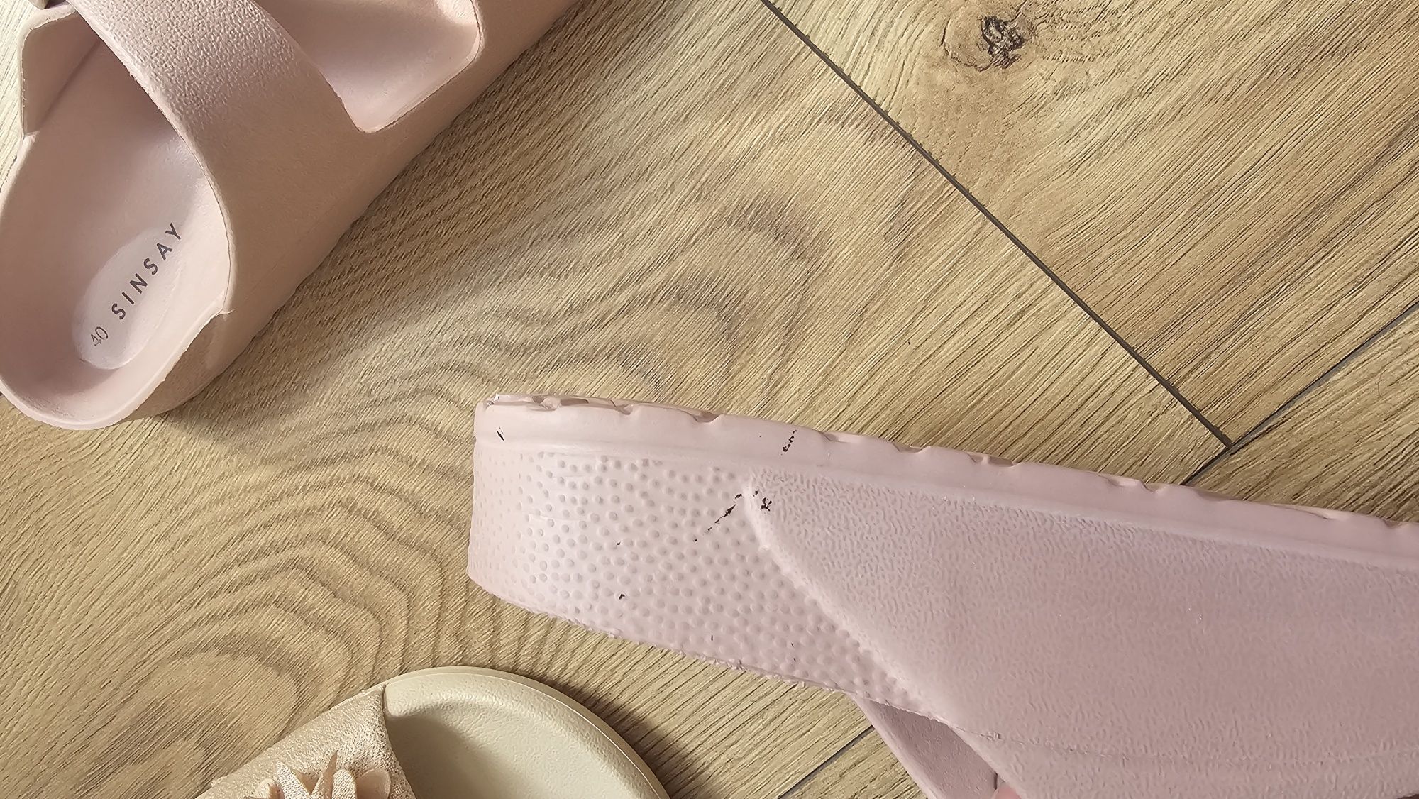 Klapki damskie 2 pary rozmiar 40