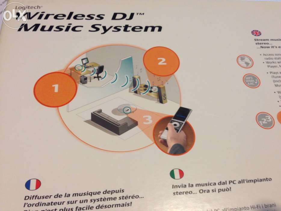 Logitech wireless dj music system