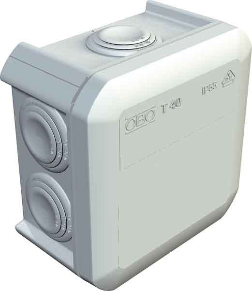 Коробка розподільча Т29, 80х51, ІР55, УФ, ударостійка, OBO T40 60 100