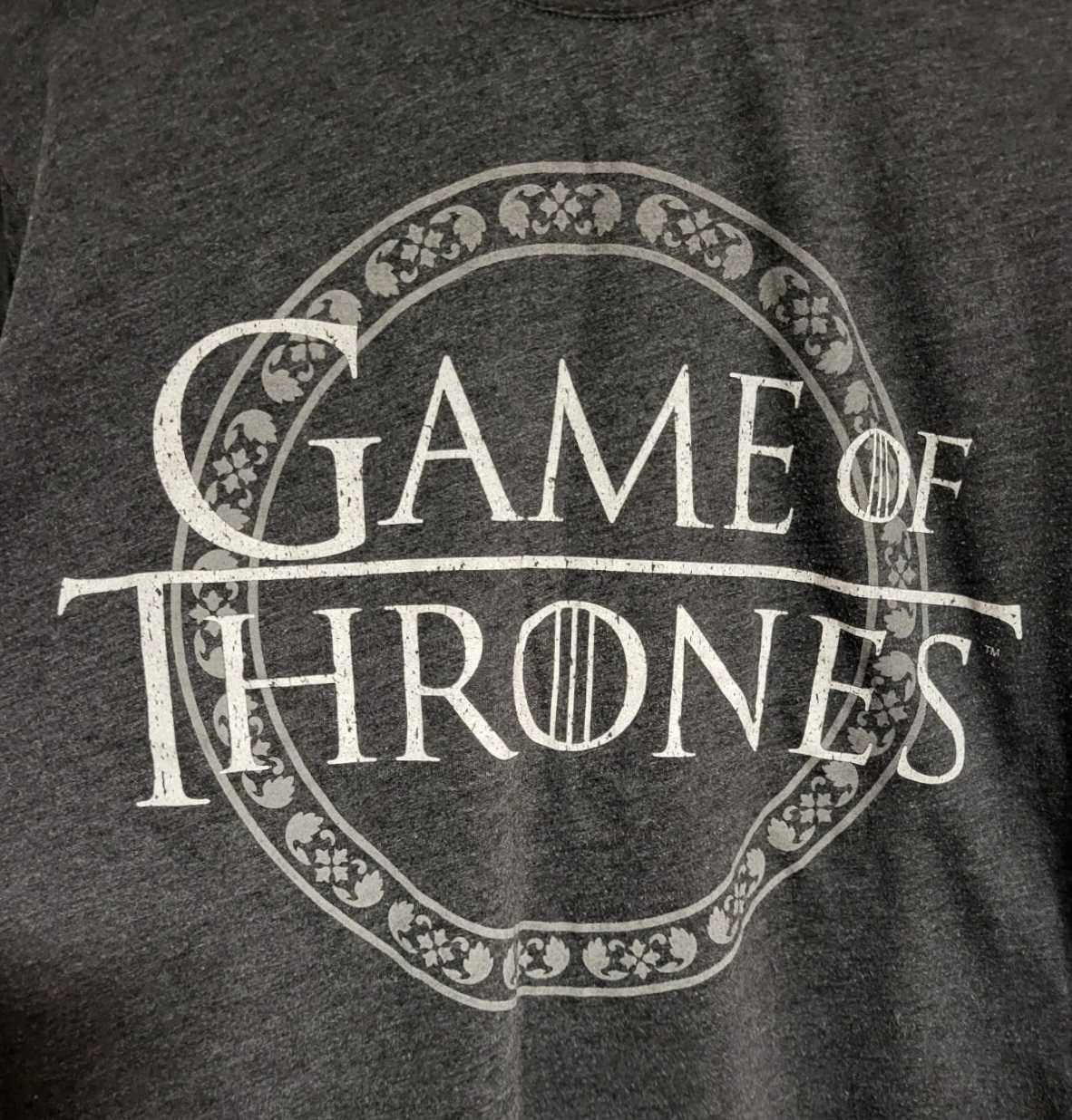 (M/38) Ciemnoszara koszulka Gra o tron, Game of Thrones