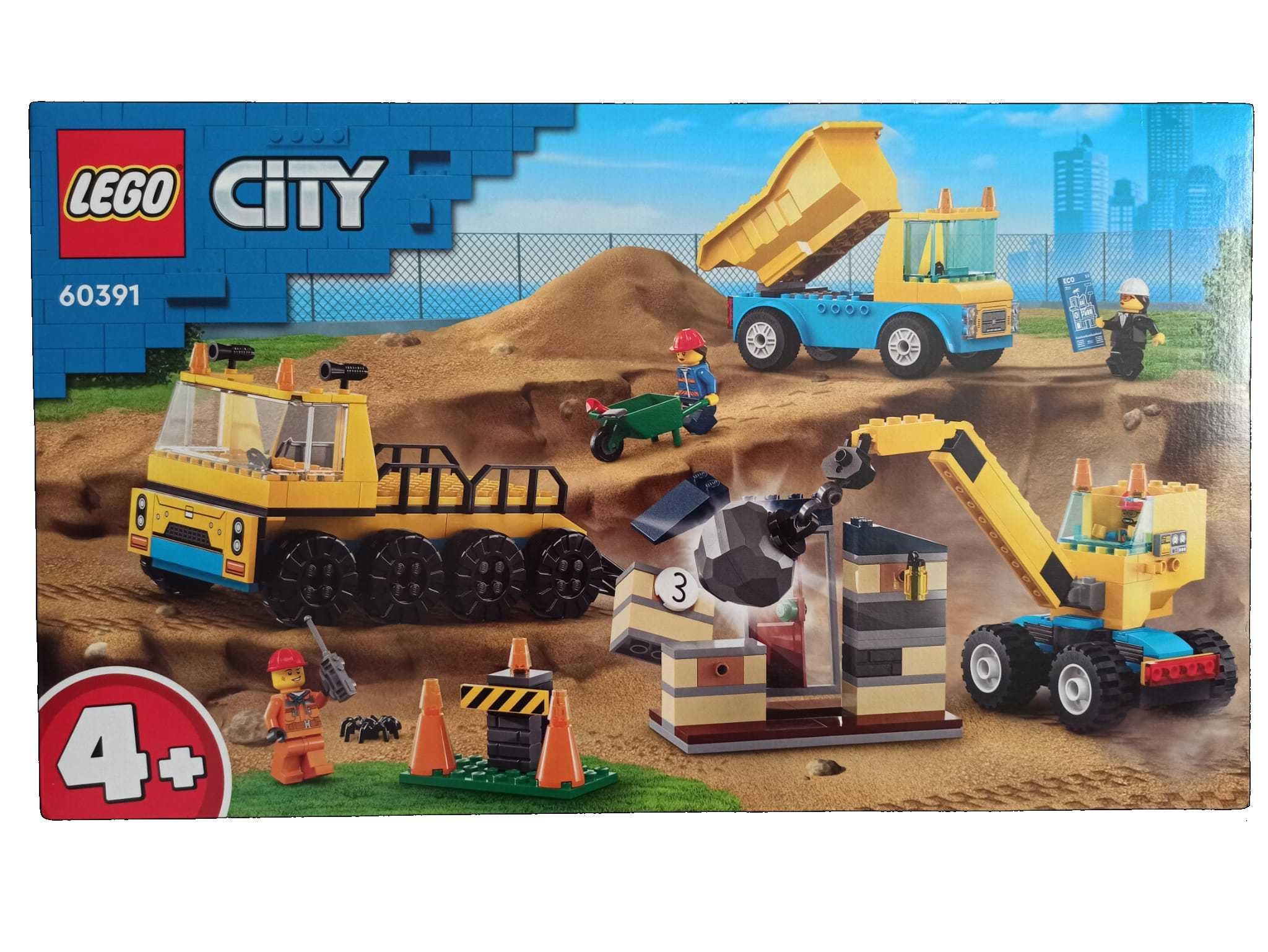 NOWE LEGO City 60391 Pojazdy budowlane i kule do wyburzania
