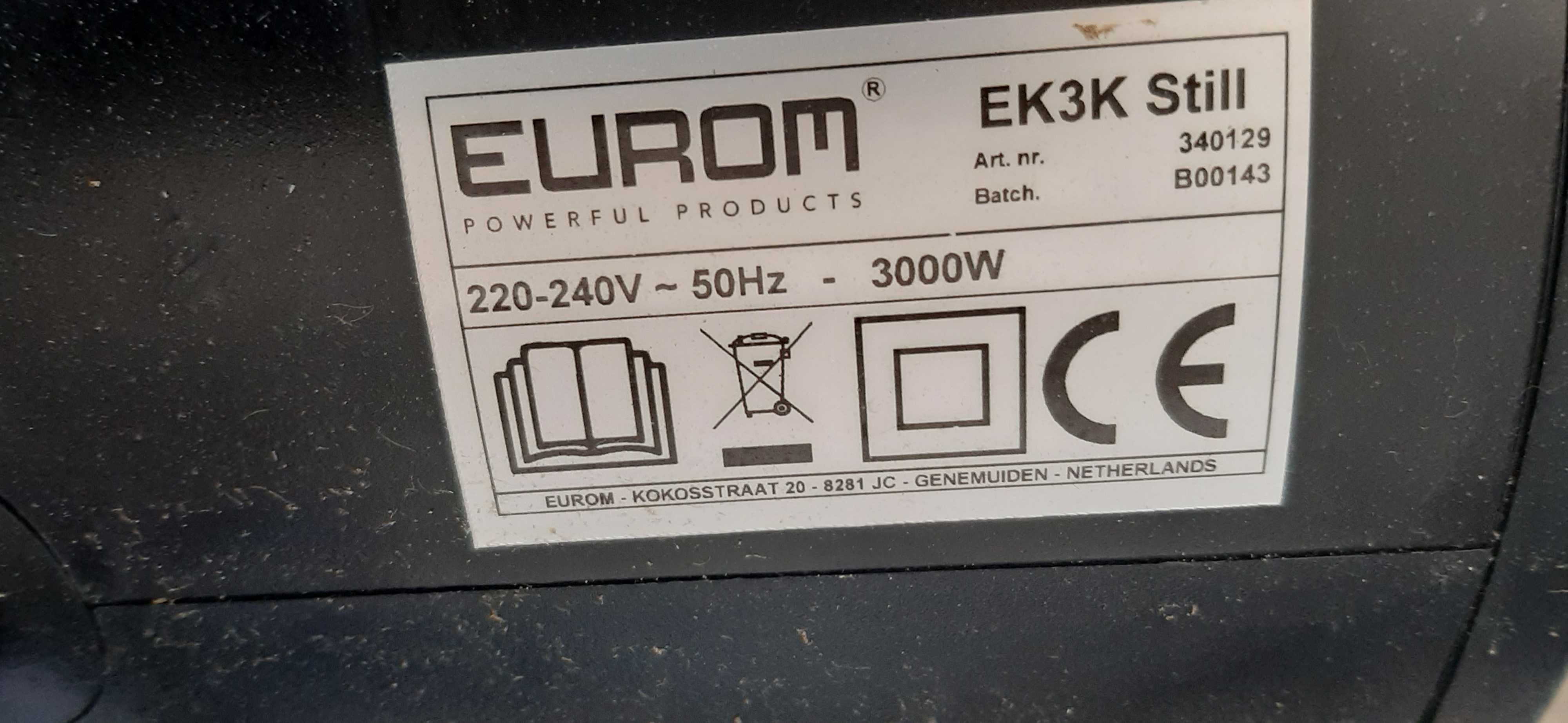 EUROM Elektryczna nagrzewnica warsztatowa EK3K cicha 3000 Watt
