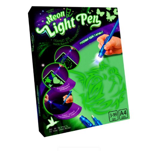 Набор Neon Light Pen Рисуй Светом креативное творчество