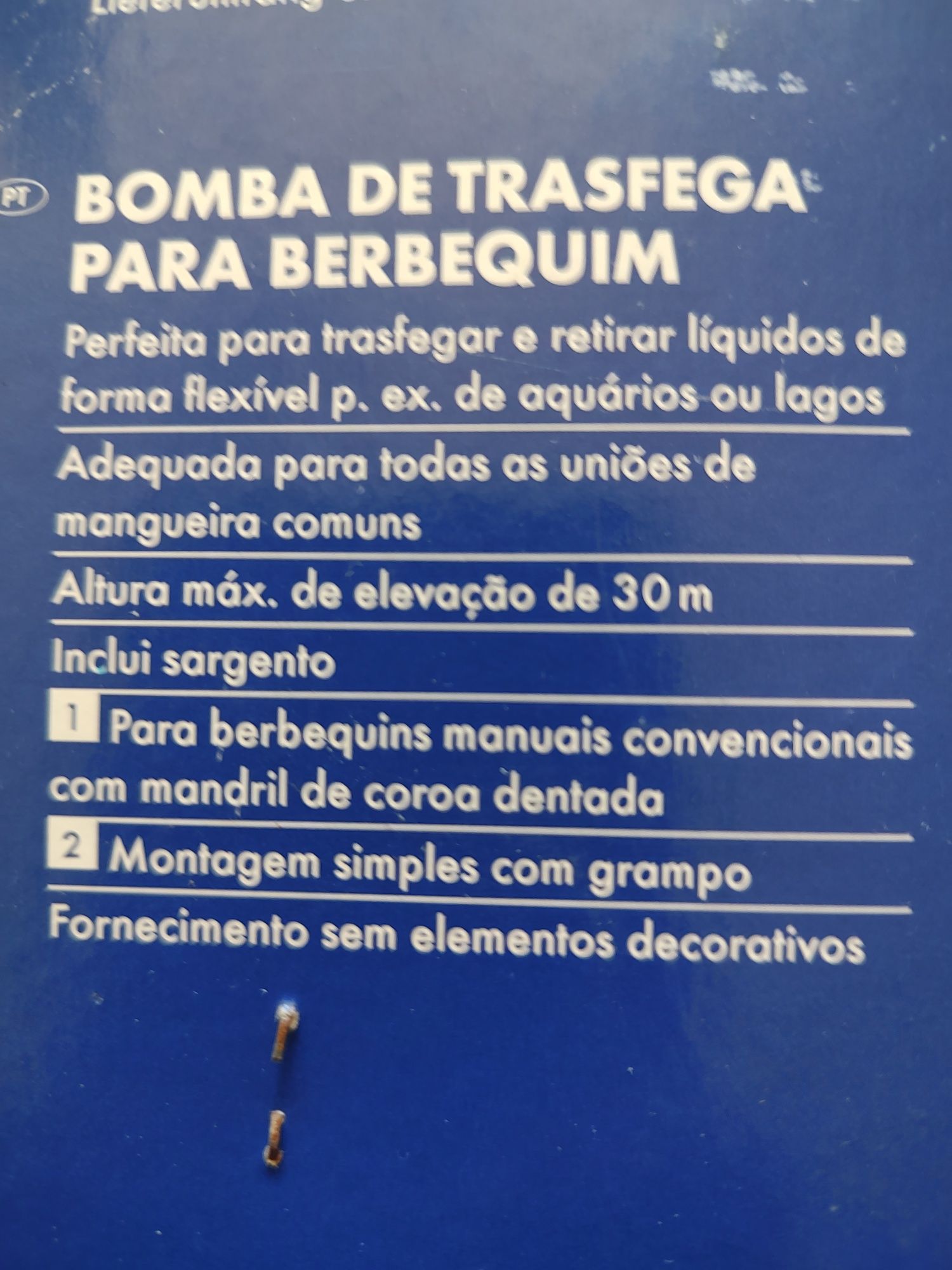 Bomba de trasfega para Berbequim parkside. Nunca usada