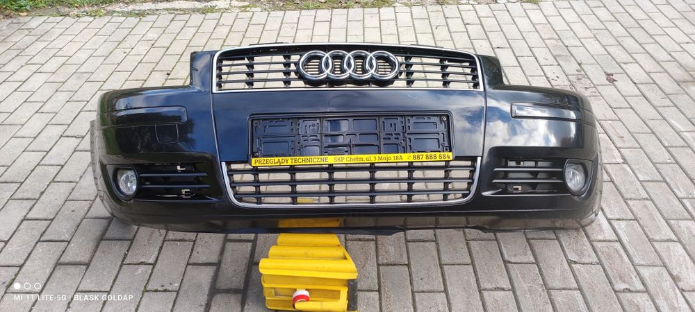 Zderzak Przód LZ9W Maly Grill Audi A3 8P 2004 CZĘŚCI BLASK GOŁDAP