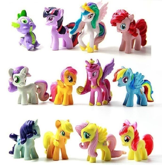 Conjunto 12 figuras O meu pequeno ponei (novo)