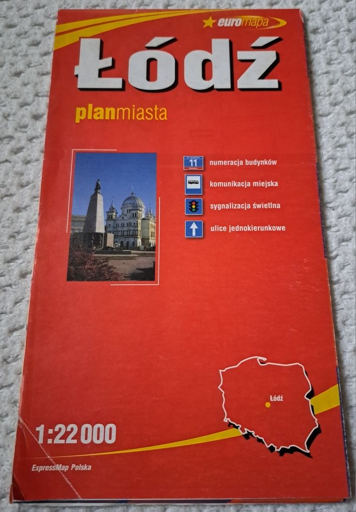 Łódź- plan miasta.