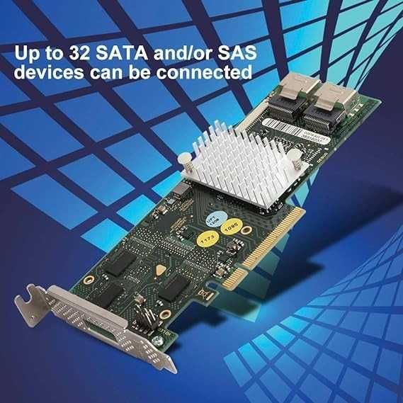 Karta kontrolera SAS ASHATA 8 portów D2616 SAS2108 SATA/SAS