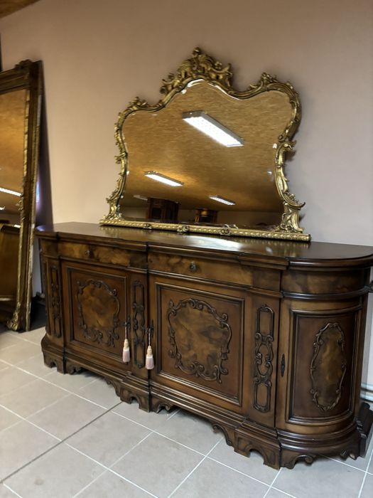 Stylowy Włoski Zestaw Komplet Komoda + Witryna Kredens meble stylowe