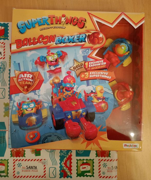 Super Zings Things balloon boxer pojazdy figurki  pudełko Mikołajki