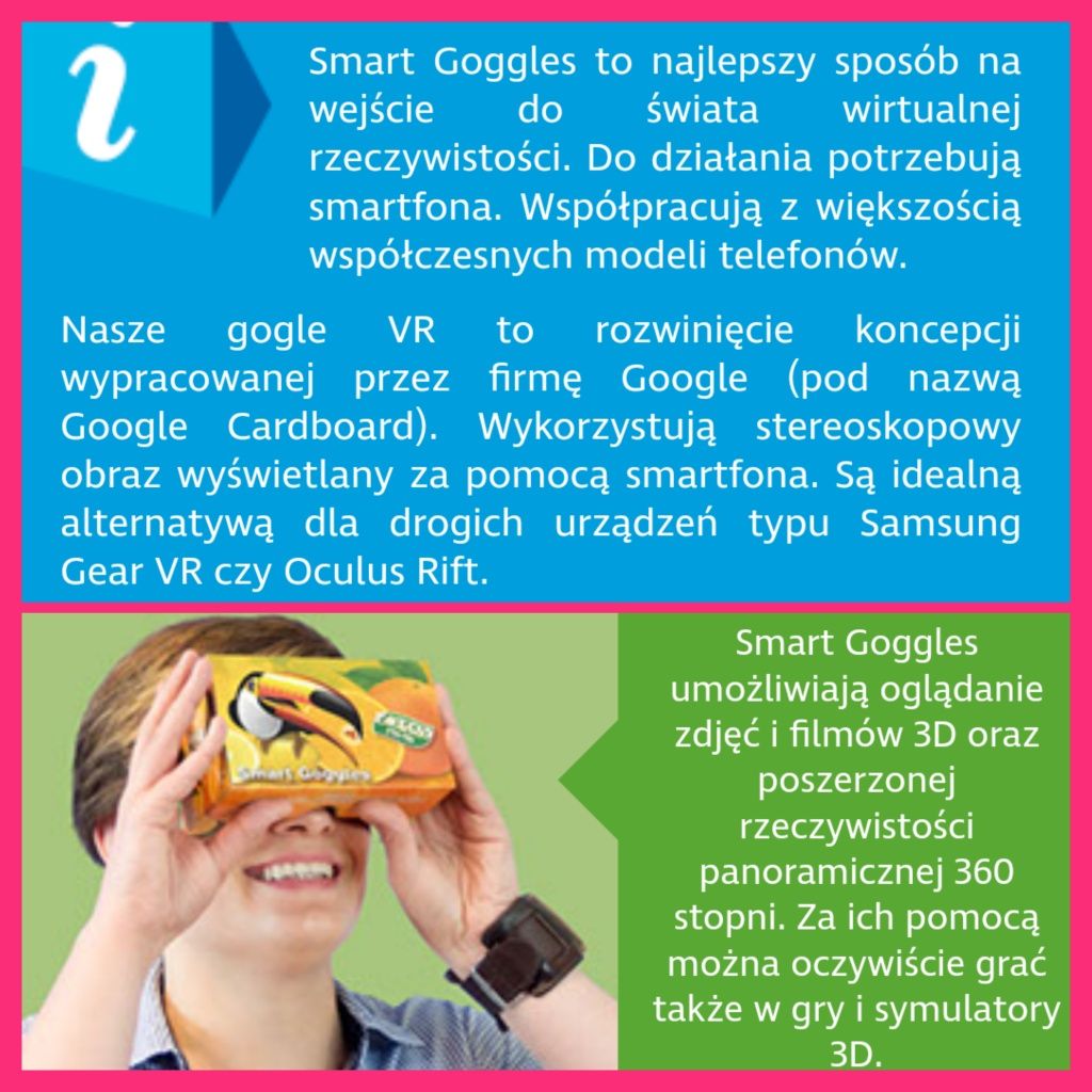 Gogle VR kartonowe nowe