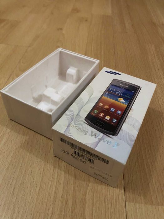 Oryginalne pudełko do telefonu Samsung Wave 3 + słuchawki