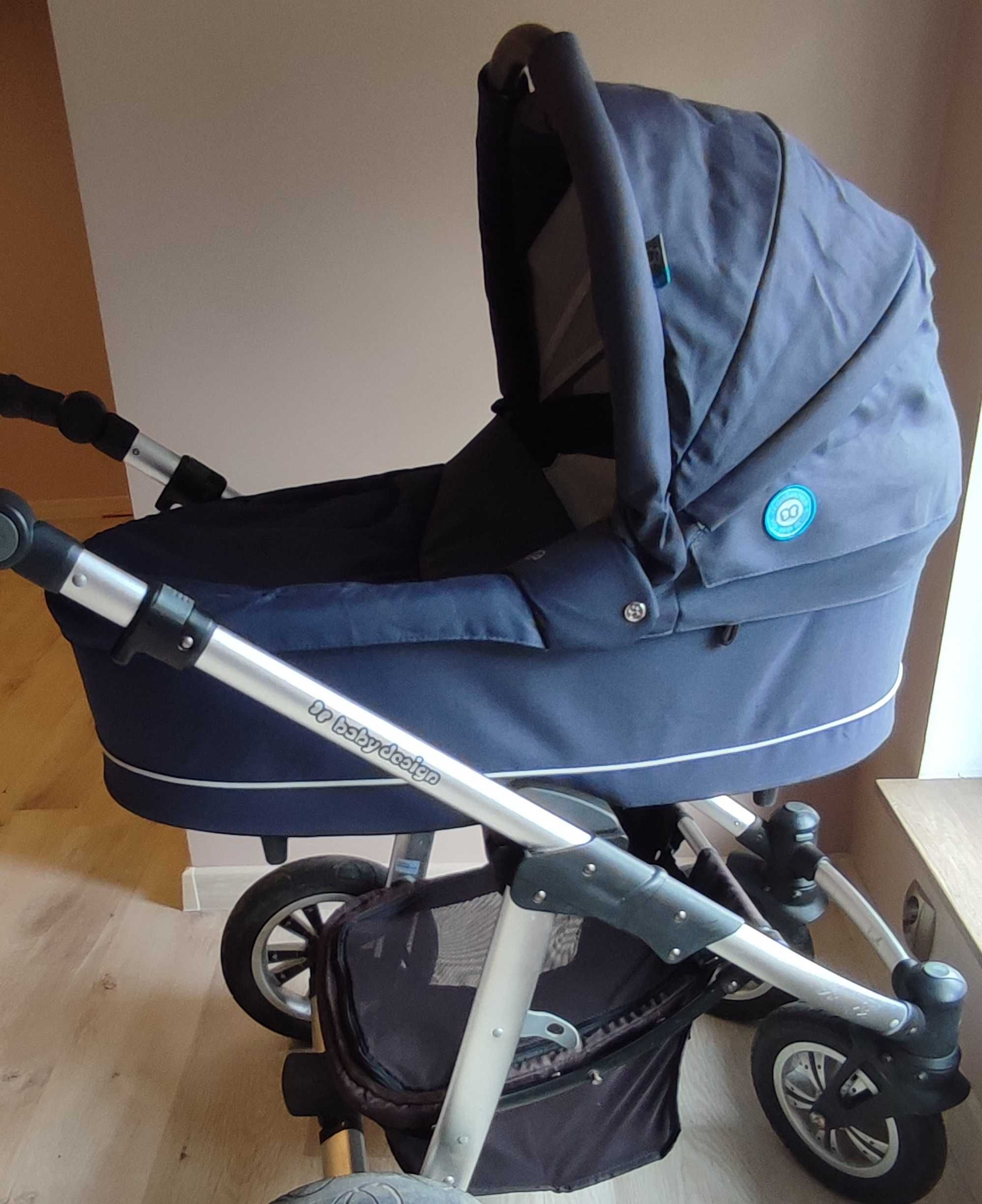 Baby Design Lupo Comfort 3w1 spacerówka gondola fotelik zestaw