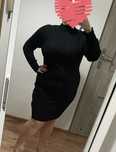 Czarna sukienka prążek plus size golf 48 46