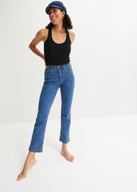 Bonprix spodnie jeans szerokie nogawki kieszenie 46