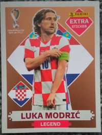 Luka Modric (brązowa) - naklejka Extra Sticker Panini Qatar 2022