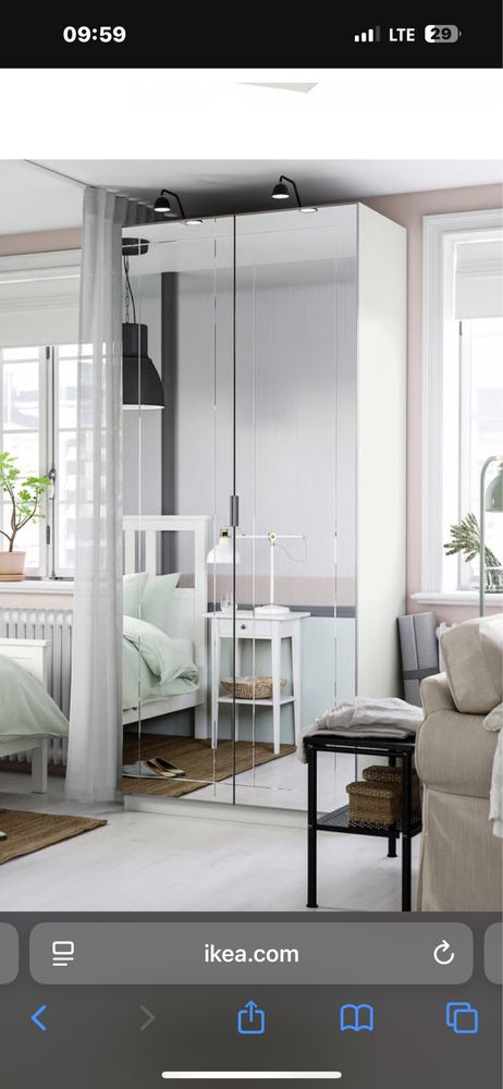 Szafa ikea pax z lustrem