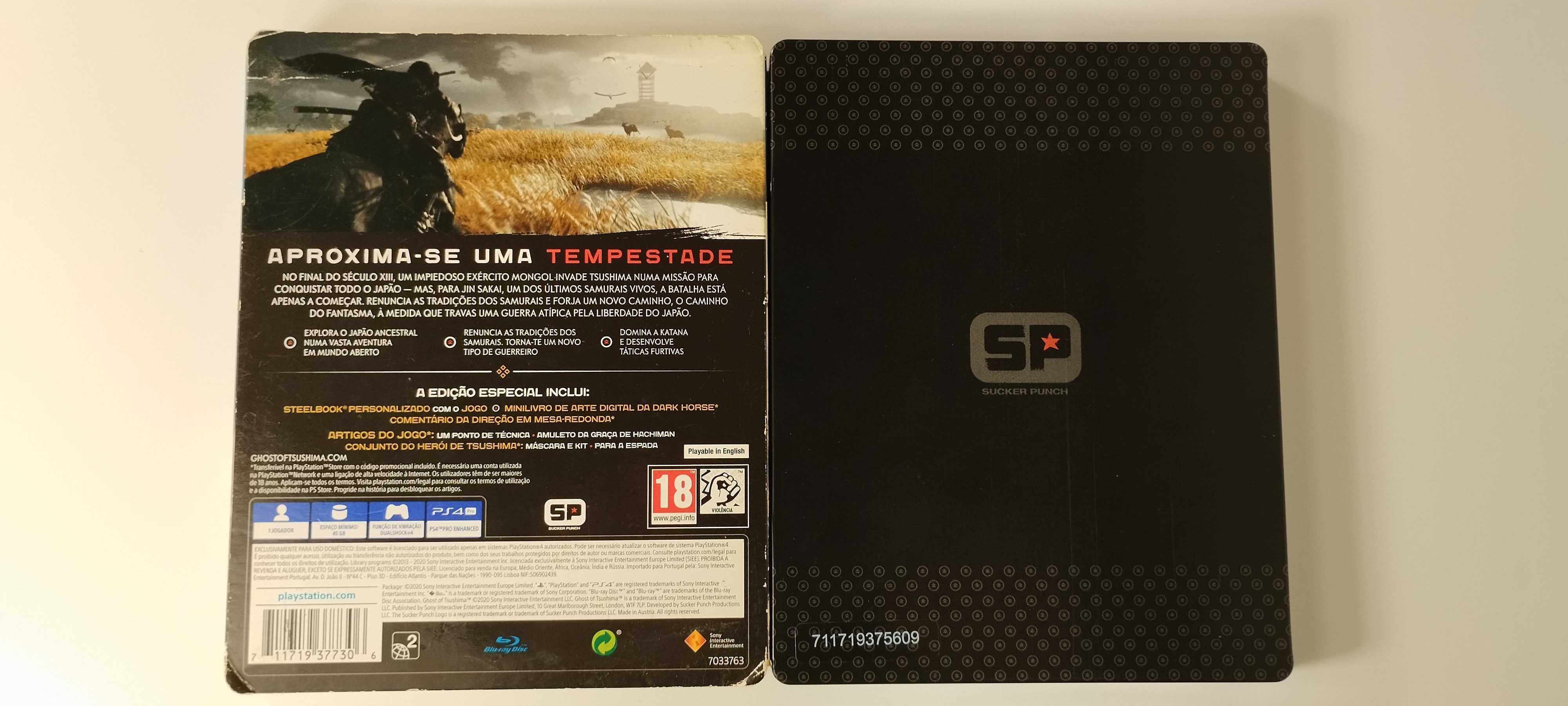 Ghost of Tsushima Steelbook Edição Especial PS4 Playstation 4