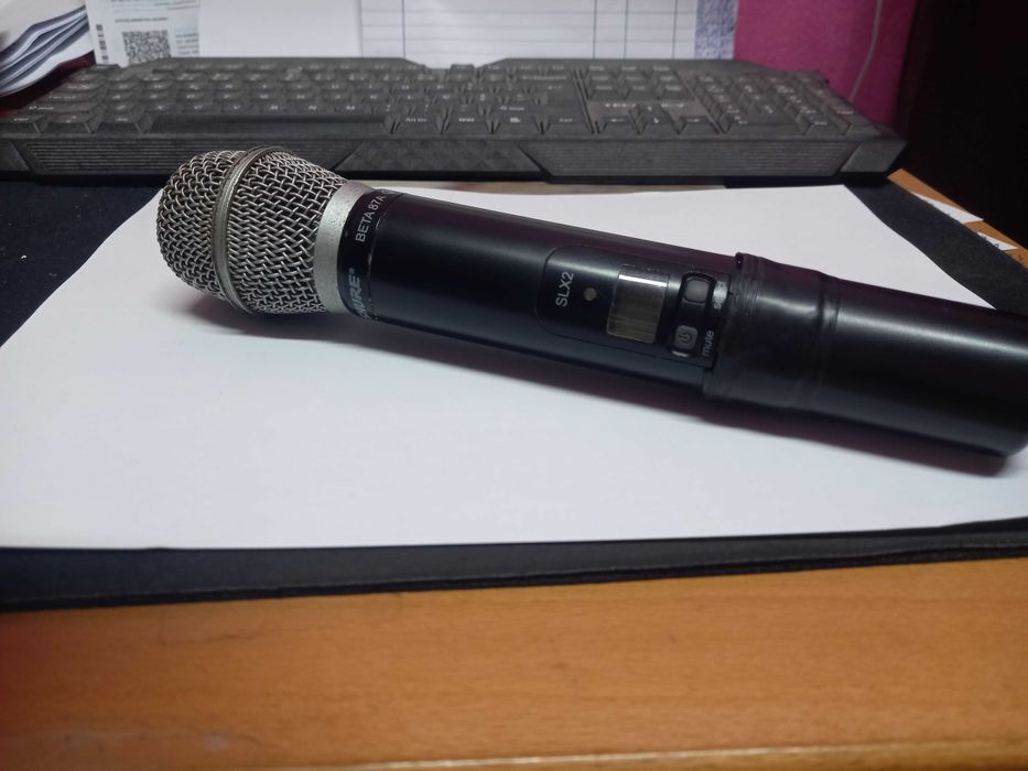 Microfone S/fios SHURE c/transmissor