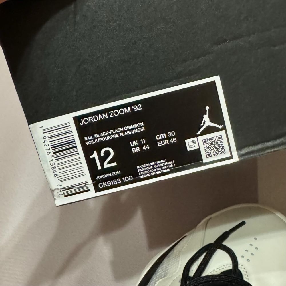 Нові кросівки Jordan Zoom 92 Air Fly Lebron Kyrie 46 розмір