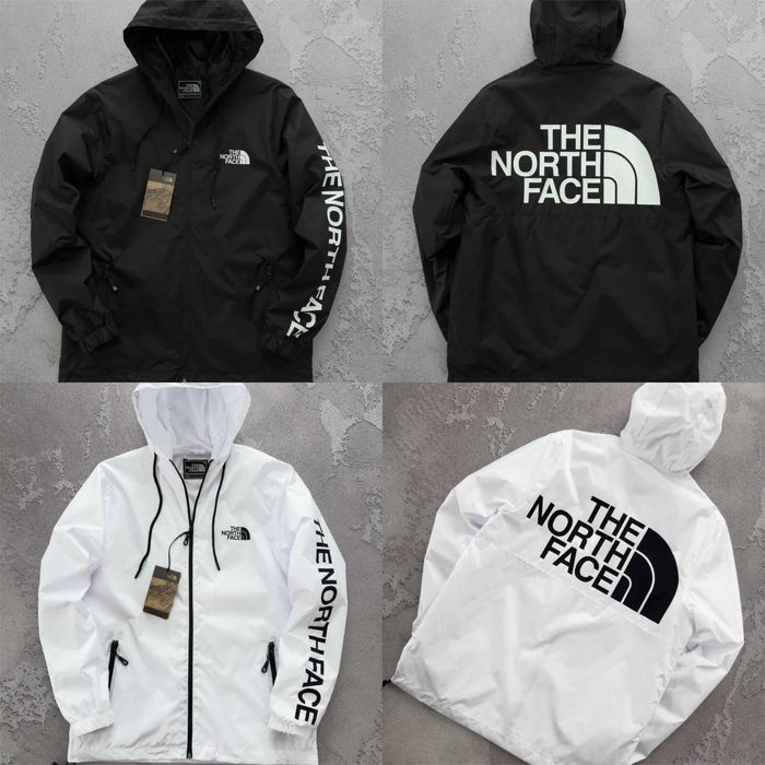 Чоловіча вітровка The North Face чорна Куртка Зе Норт Фейс з капюшоном
