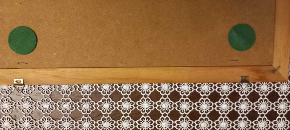 Stara plastyka w dębowej ramie