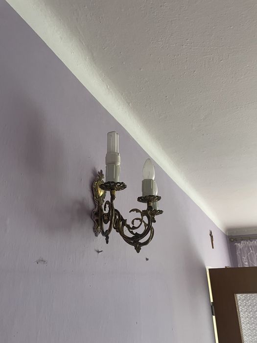 Żyrandol 6 ramion mosiądz