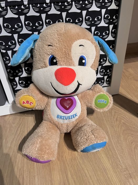 Szczeniaczek uczniaczek zabawka miś piesek maskotka pluszak
