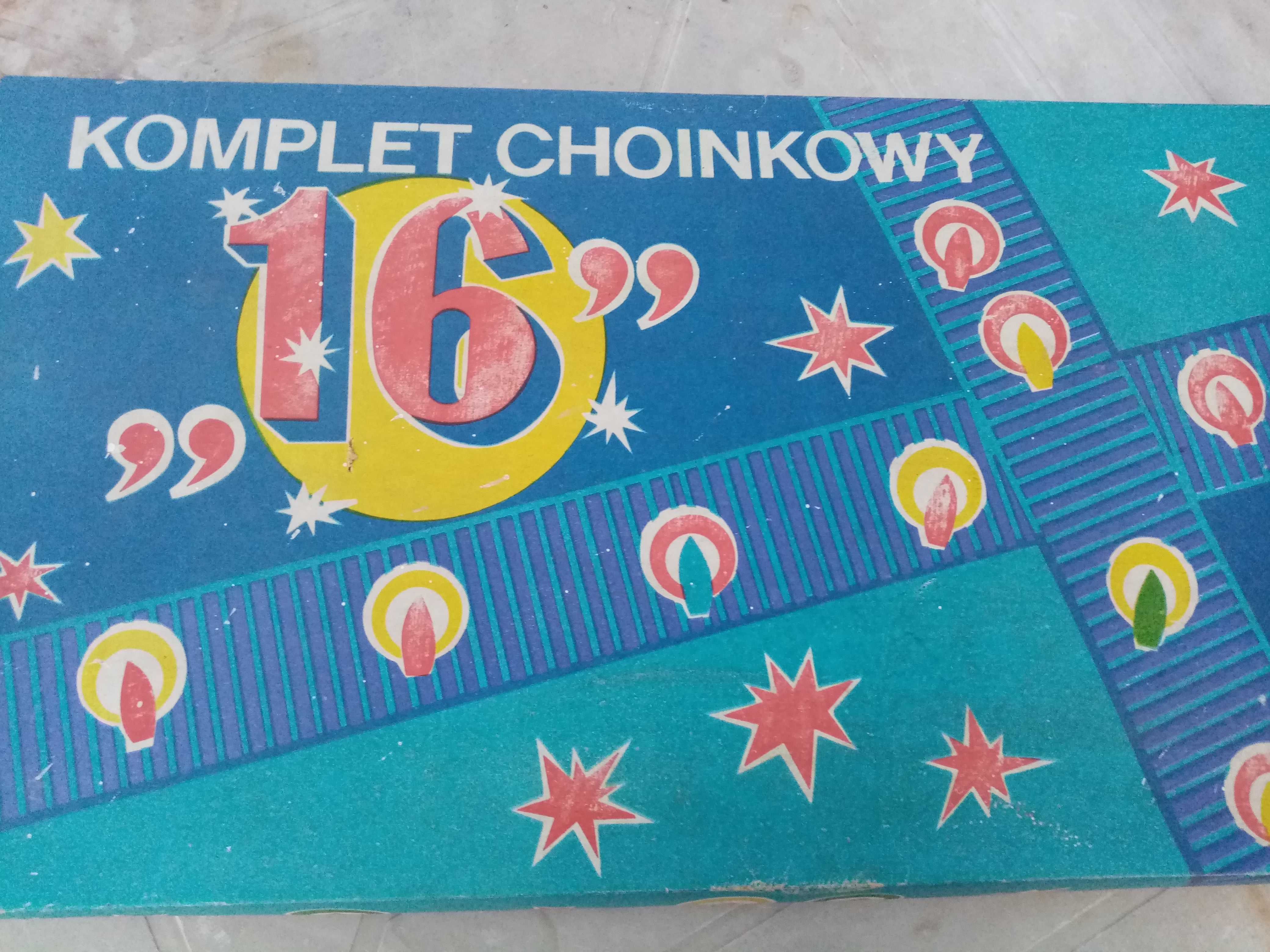 Lampki choinkowe ozdoby PRL