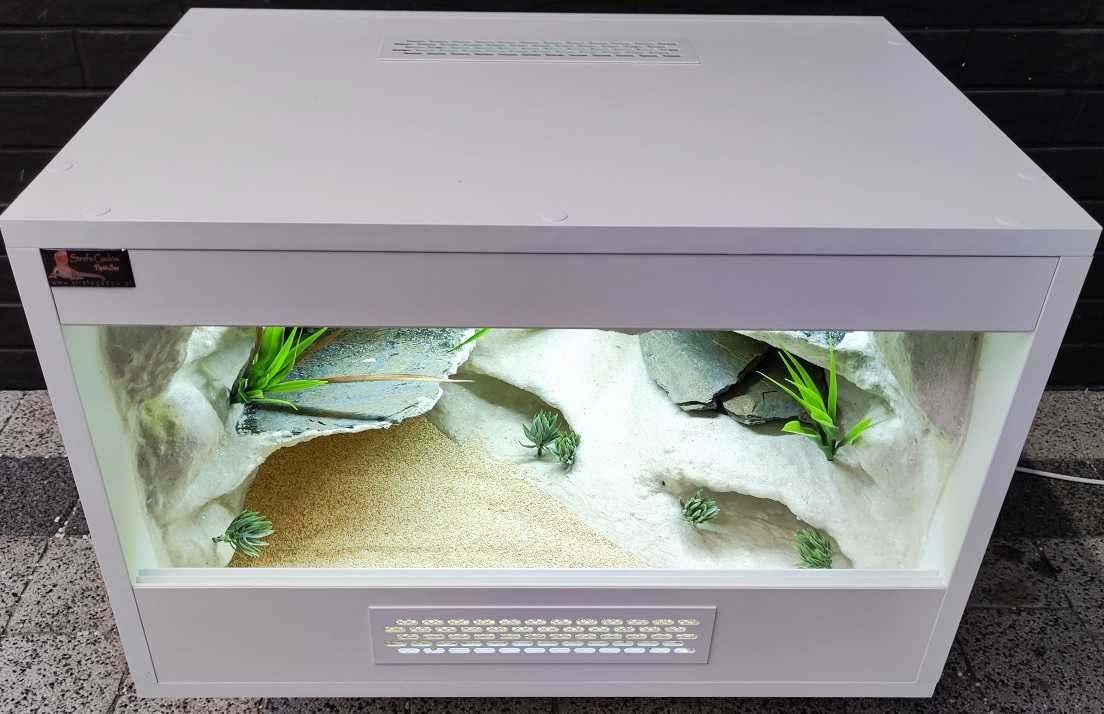 Terrarium pustynne nr543 60/40/40 dla gekona lamparciego NA ZAMÓWIENIE
