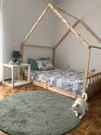 Cama casinha, colchão 1,50m