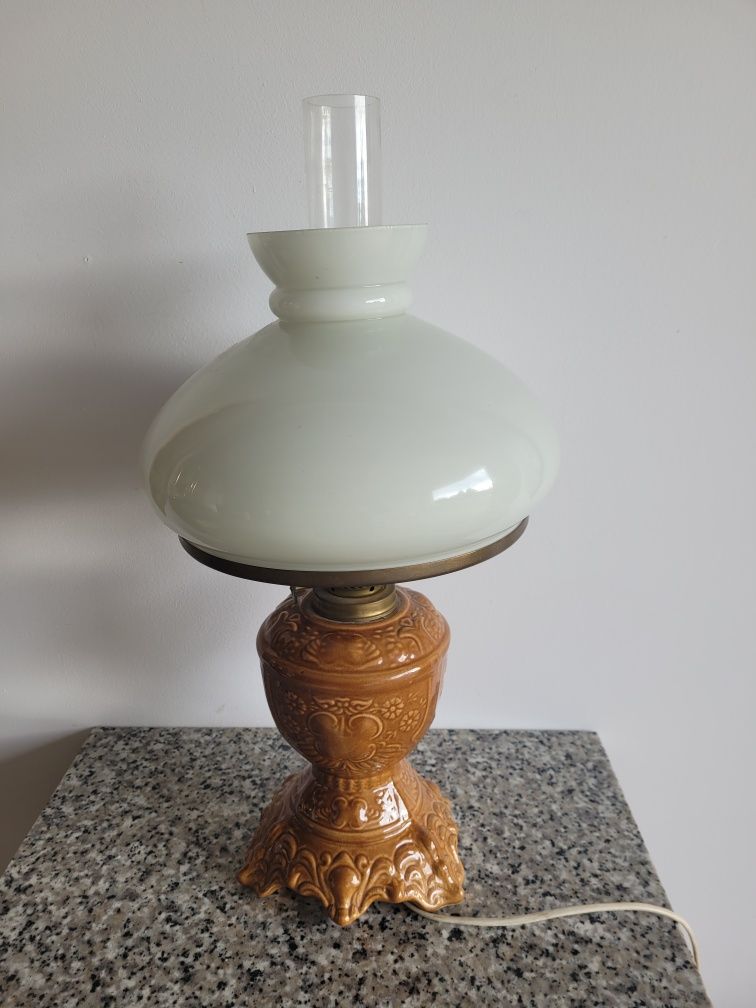 Stara lampka ceramiczna retro