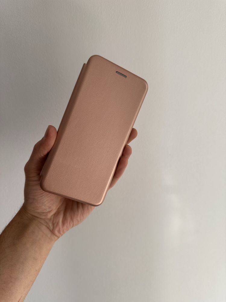 Etui Zamykane złoty róż + SZKŁO do HONOR 90 LITE