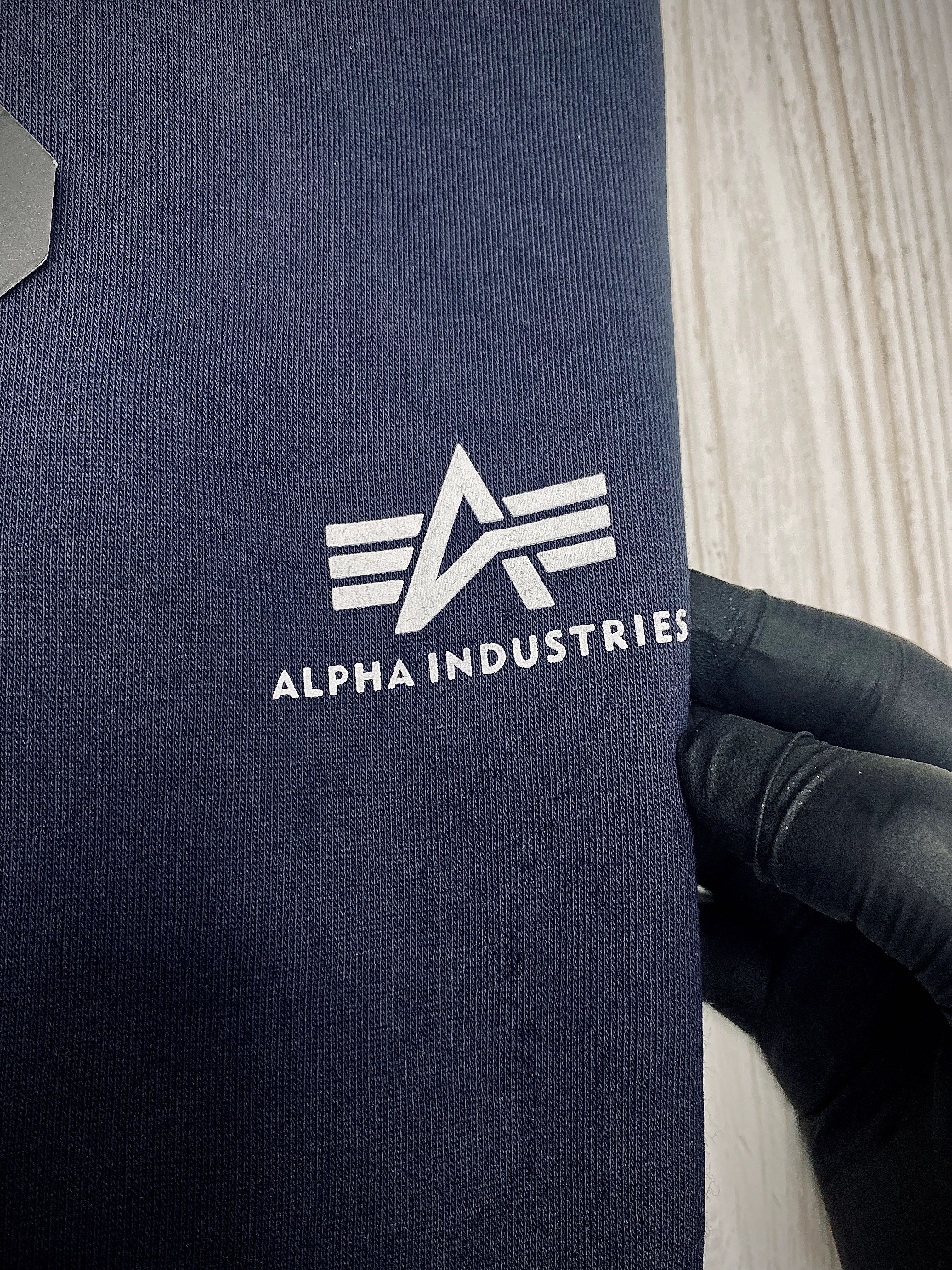 Кофта Alpha Industries утеплена темно-синя оригінал