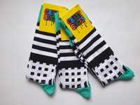 3 pary kolorowe skarpetki crazy socks