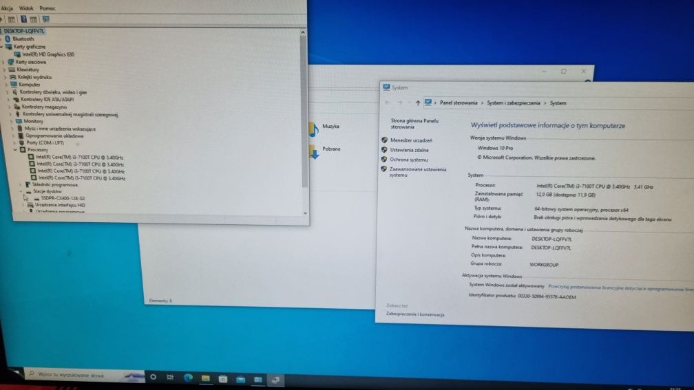 MiniPC HP Prodesk 600 G3 i3-7100/12GB/128SSD/Wifi/WIN10