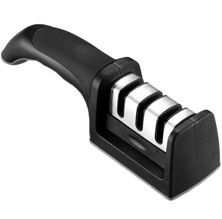 Kompaktowa, trójstopniowa ostrzałka do noży