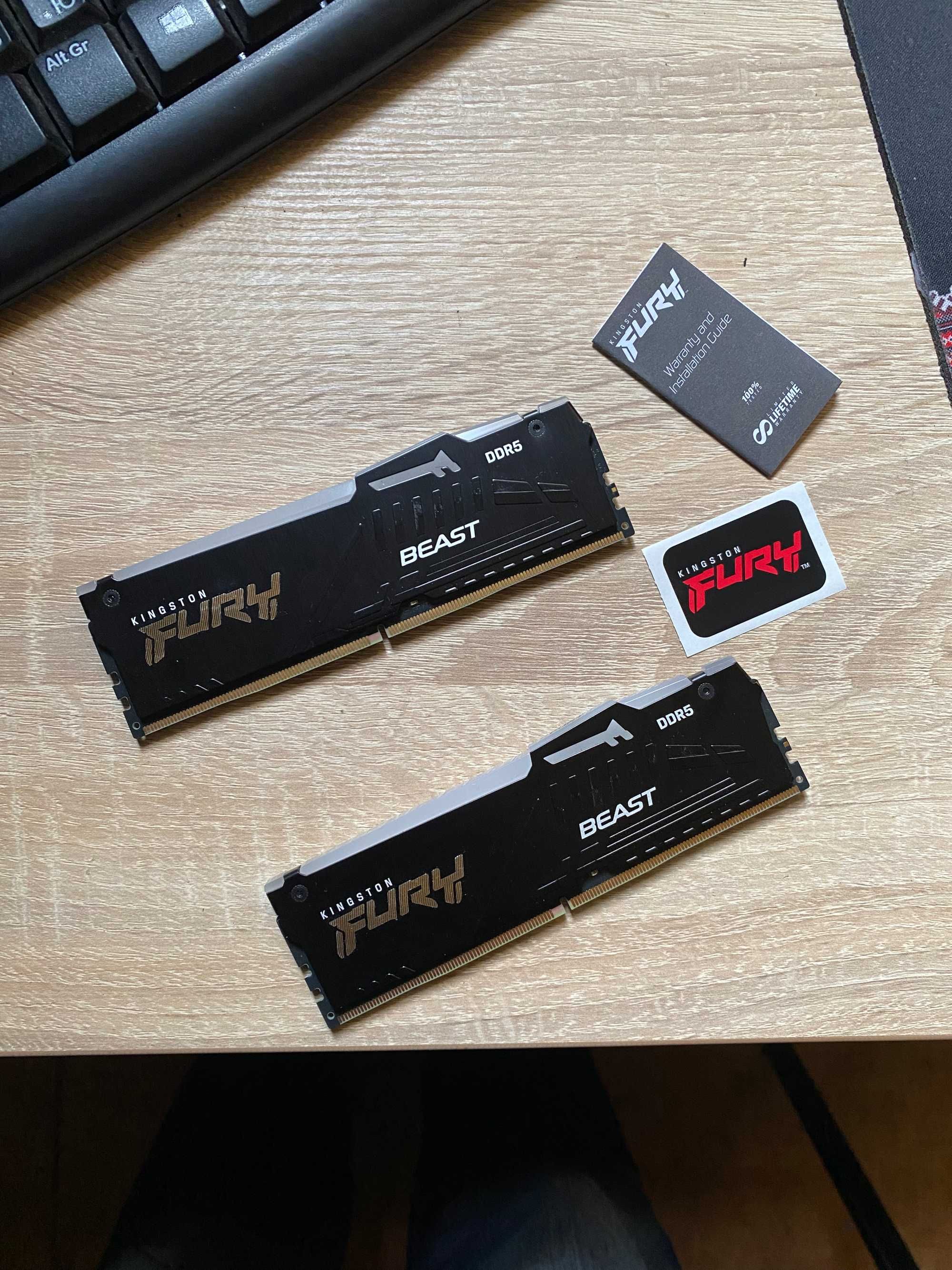 Kingston FURY DDR5-5200 16384MB (2x8192) Beast RGB Black Комплект