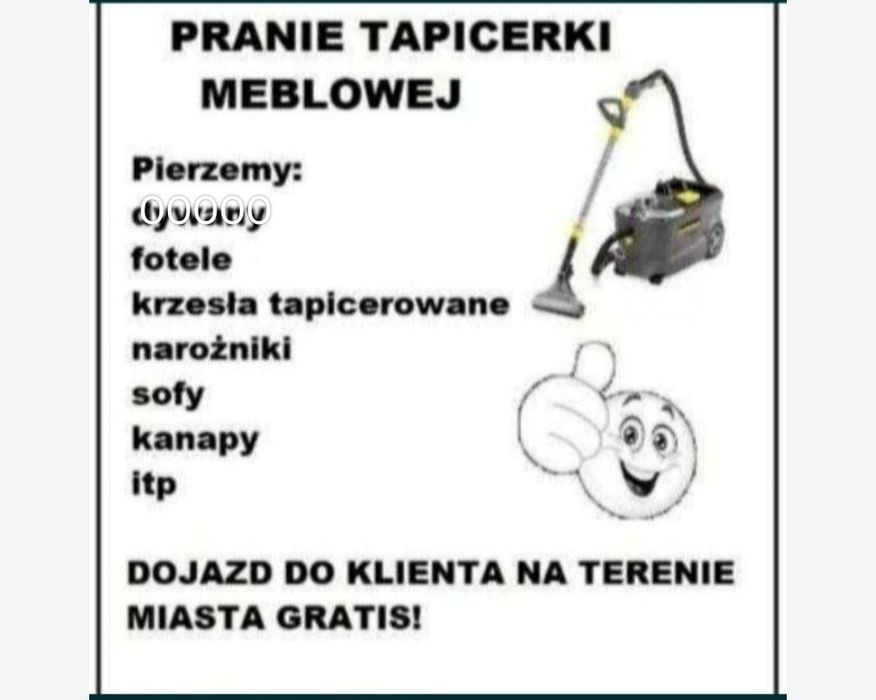 Pranie tapicerki meblowej Skarżysko i okolice