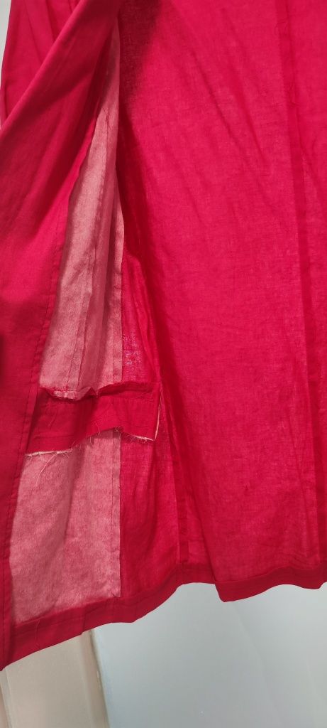 Blazer linho rosa fucsia