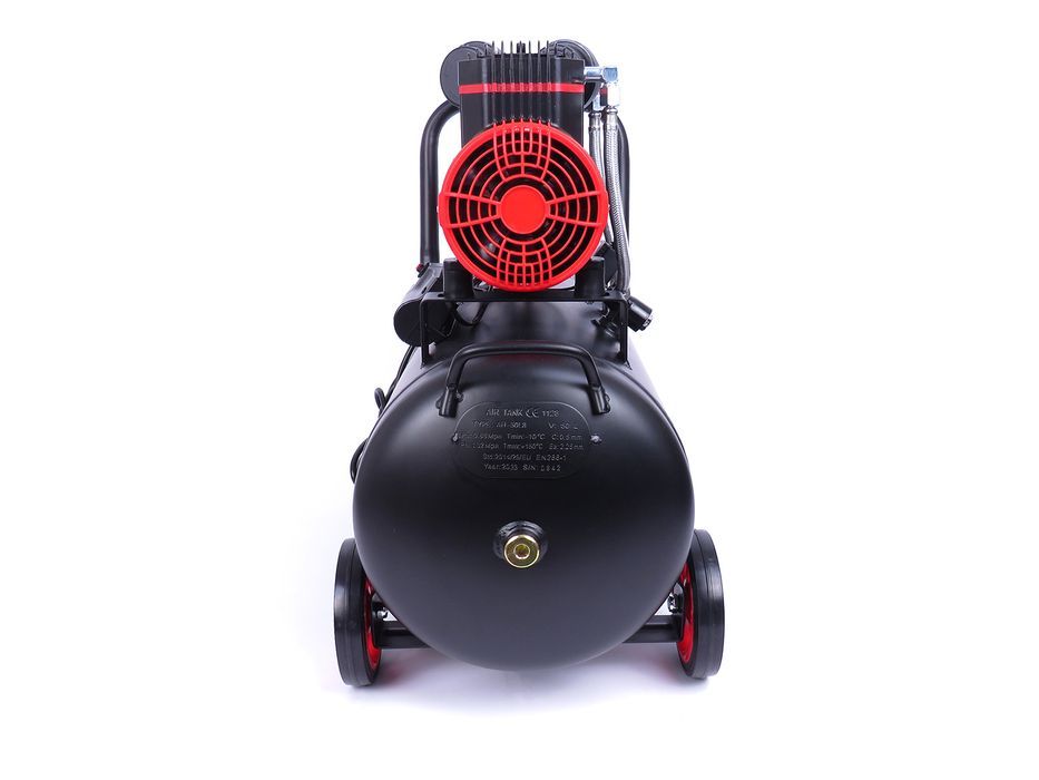 Kompresor 50L Cichy Bezolejowy 2 Tłoki 2 Pompy Spreżarka 230V