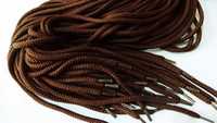 Шнурки круглі 150 см коричневі для берців.