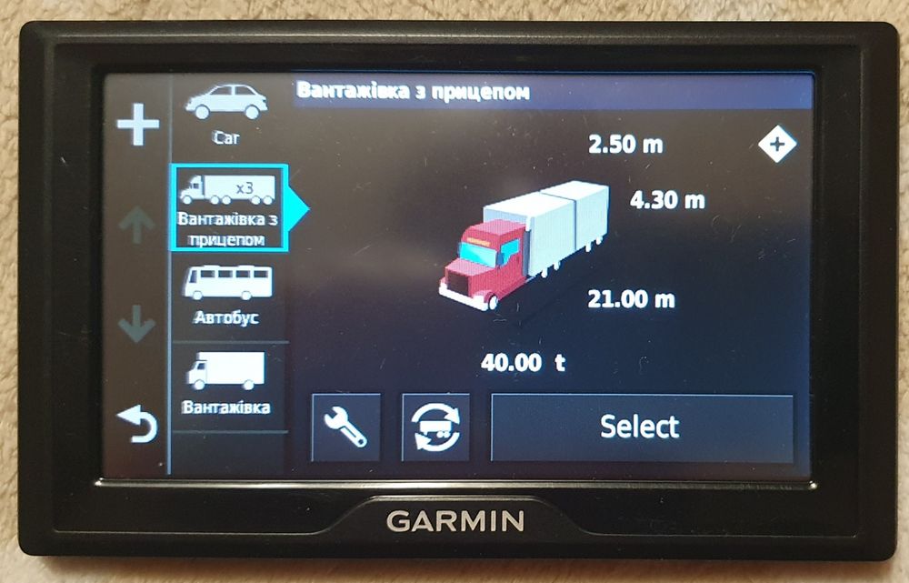 Garmin Dezl 580 (5"/4") Навігатор для Вантажівки.
Garmin Dezl