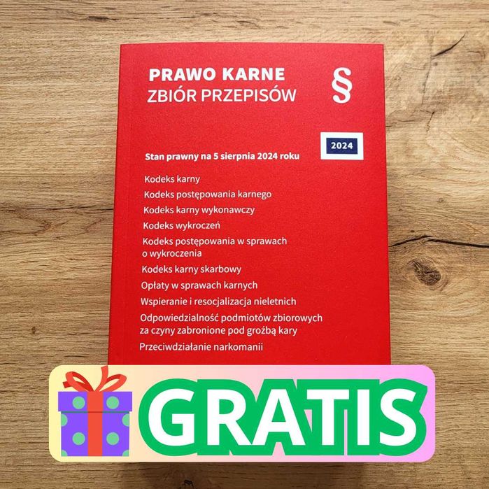 Prawo karne - Zbiór przepisów + GRATIS