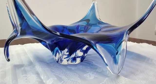 Fruteira Rubin glass azul