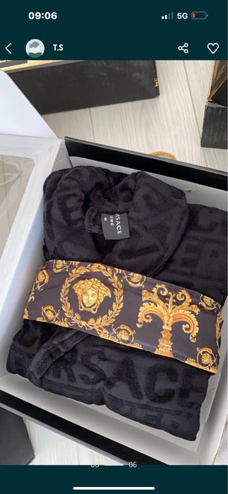 Szlafeok unisex s m l xl xxl  versace czarny , zolty