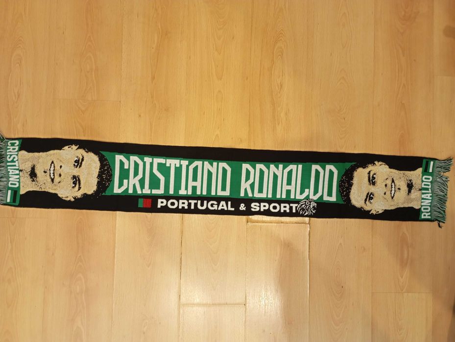 Cachecol Cristiano Ronaldo Jogador futebol bola de ouro coleção