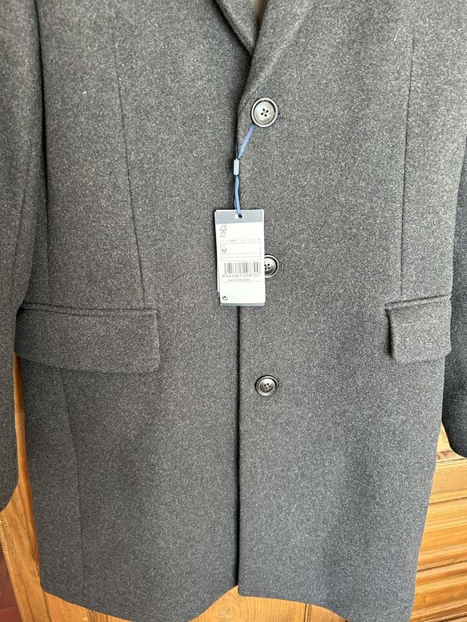 Sobretudo homem cinzento Mango M